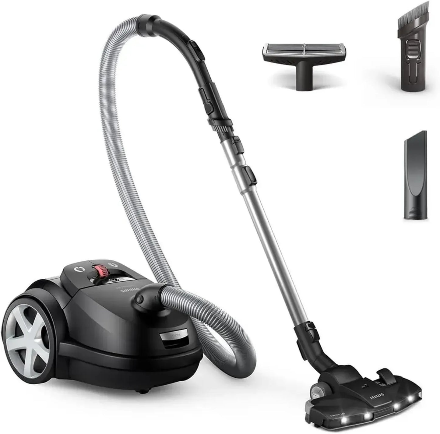 Aspirateur avec Sac Performer Série 8000 Philips, 900 W, Brosse TriActive+ LED, Filtre HEPA, Noir Profond