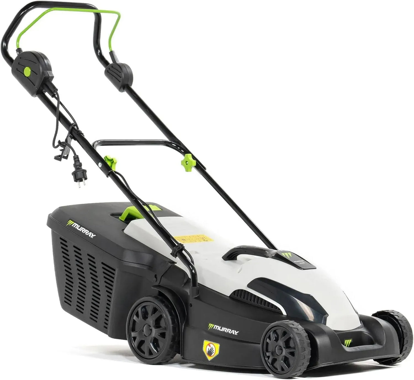 Tondeuse Électrique Murray 1600W 38cm avec Bac 45L pour Jardins 500m² - Ergonomique et Sûre