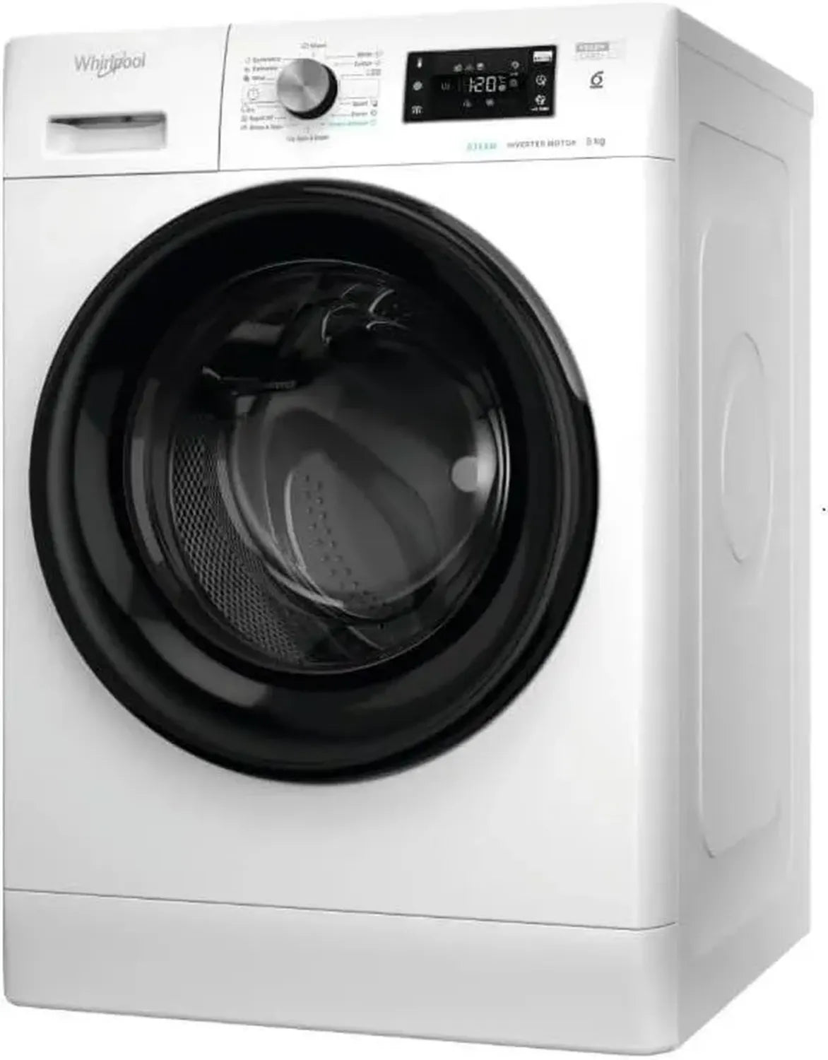 Lave-linge frontal 8kg 1400 tr/min avec technologie avancée - WHIRLPOOL