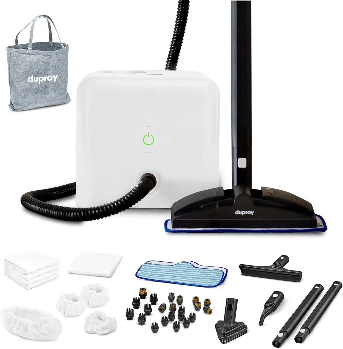 Nettoyeur vapeur Dupray Neat avec 40 accessoires puissants pour sols et voiture