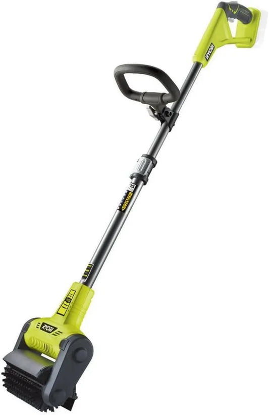 RYOBI - Nettoyeur Sol sans Fil 18V ONE+ avec Brosse Nylon pour Surfaces Grands Extérieurs - Poignée Confort - Batterie Exclue