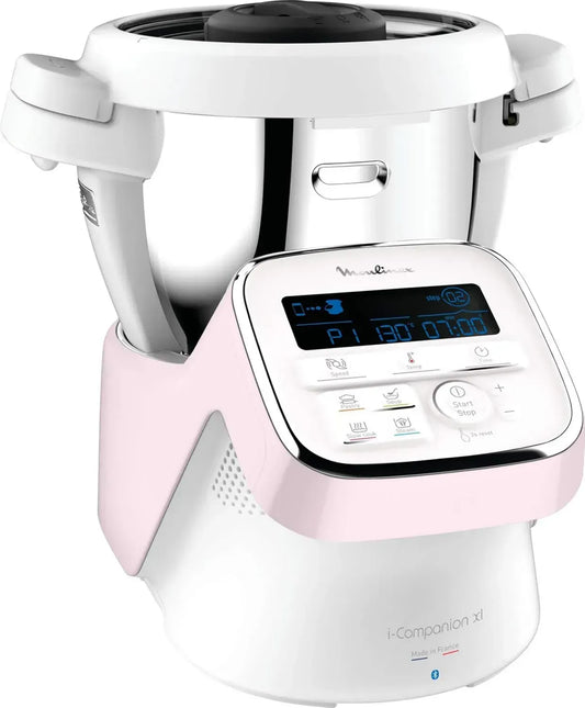 Robot Cuiseur Moulinex i-Companion XL, 1550W, Thermostat 30-150°C, 3L, 12 Accessoires Inclus, Fabrication Française