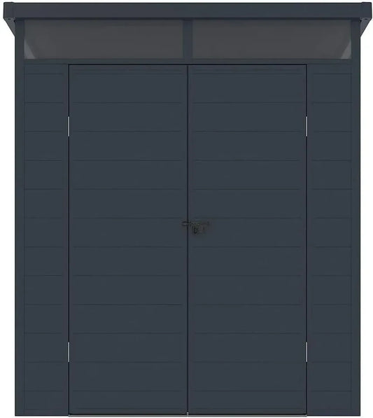 Abri de Jardin Résine Anthracite 3,65 m² avec Plancher - MINARO