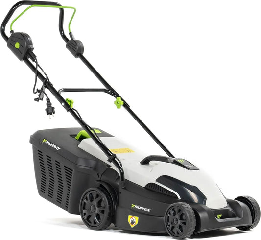Tondeuse Électrique Murray 1600W 38cm avec Bac 45L pour Jardins 500m² - Ergonomique et Sûre