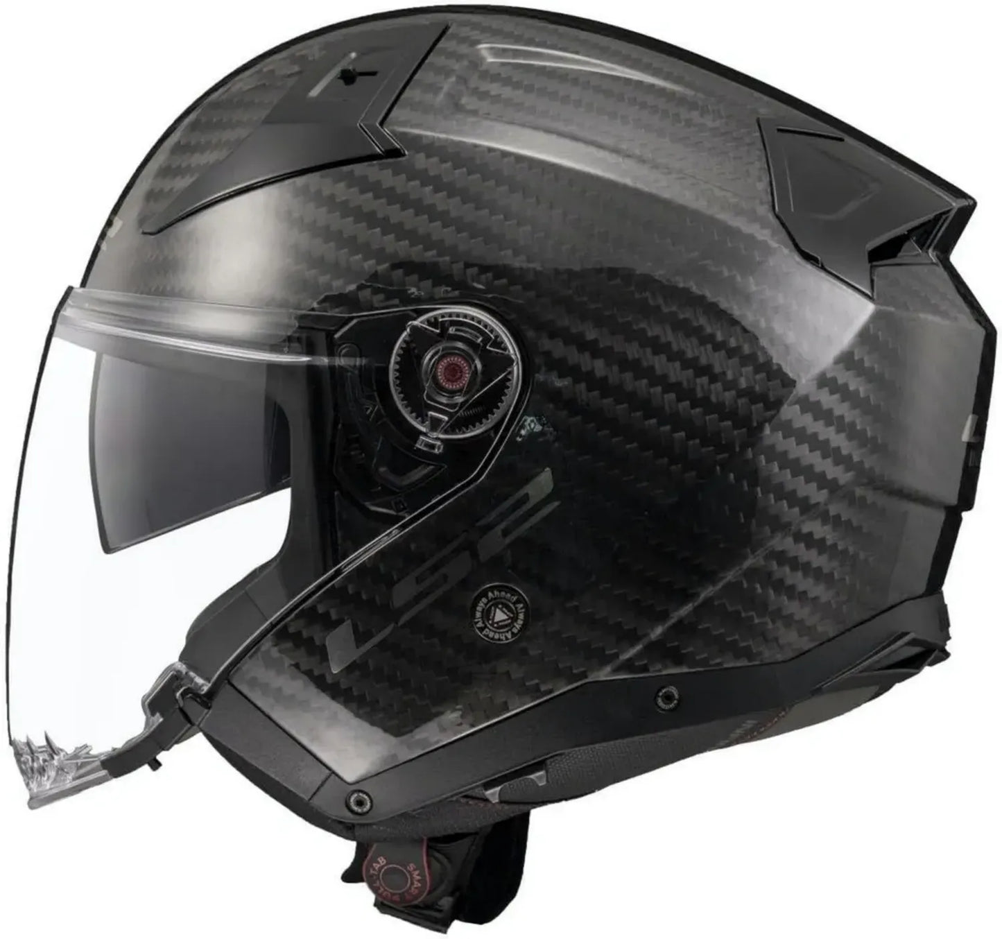 LS2 Casque Moto Jet Infinity II en Carbone Brillant