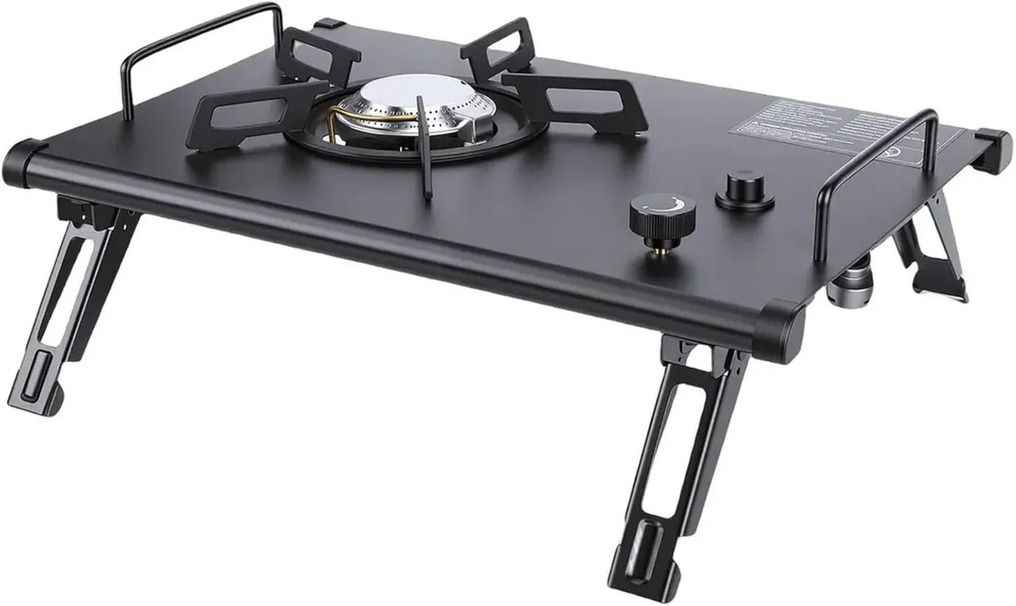 Réchaud de Camping VGEBY 4000 W, Cuisinière à Gaz Portative en Acier Inoxydable
