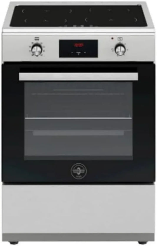 Cuisinière Induction 60 cm La Germania SE664IX, Four Électrique Ventilé, Classe A, 9 Fonctions, 4 Zones, Booster