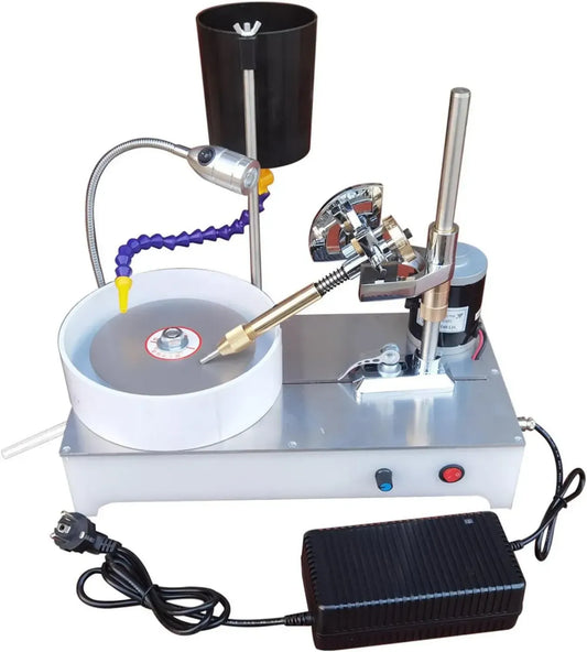 Appareil de Polissage de Bijoux et Gemmes, Vitesse 2800 rpm, Tampon 12,7 mm, Idéal pour Pierres, Jade et Bois