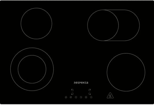 Plaque vitrocéramique encastrable 77 cm, 4 zones, Touch Control