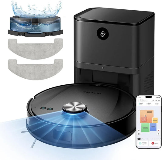 Aspirateur Robot Ultenic T10 Lite avec Vidange Automatique, Navigation LiDAR et Contrôle Intelligent