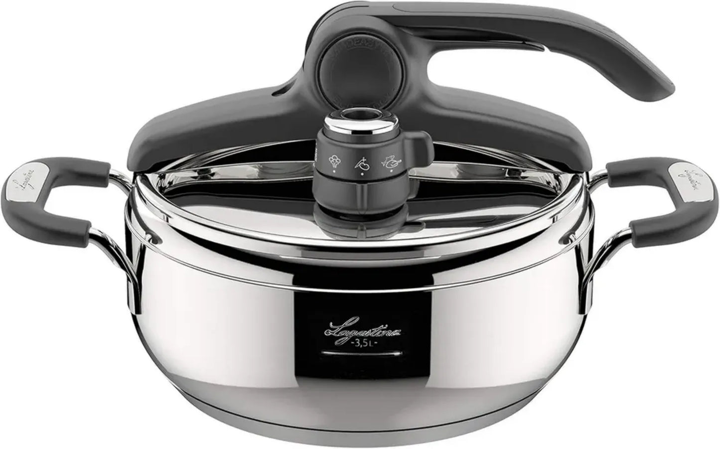 Lagostina Briosa Autocuiseur avec Technologie Lagoeasy'Up, 3,5 L, Acier Inoxydable